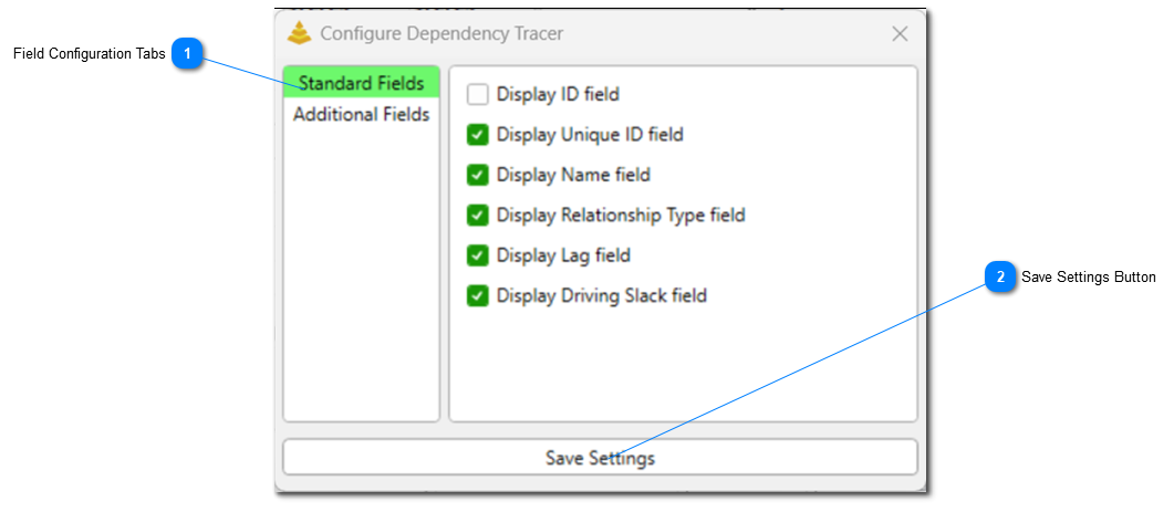 Adjusting The Dependency Tracer Configuration