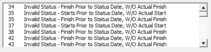 8.  Audit Conditions Found in the Project
