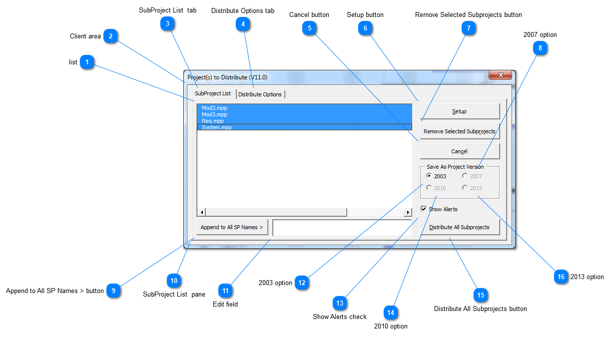 Distribute Subprojects as files