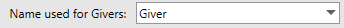 4. Name Used for Givers