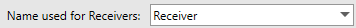 5. Name used for Receivers