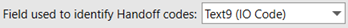 1. Handoff Code Field
