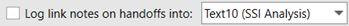 6. Log Link Notes Option