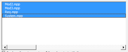 3.  Subproject List