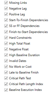 2. 14 Point Audit Options