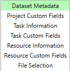 1. SPD Data Option Tabs