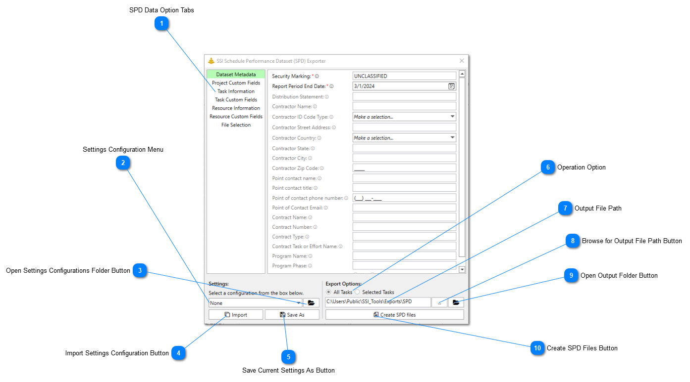 SSI Schedule Performance Dataset Exporter Tool