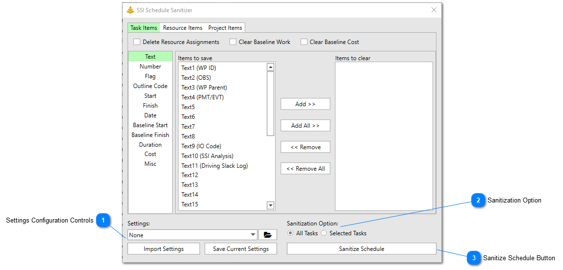 SSI Schedule Sanitizer - User Interface