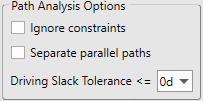 3. Path Analysis Options