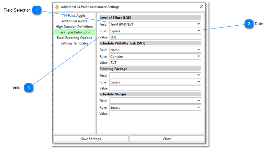 Task Type Definitions