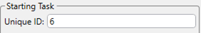 1. Starting Task 
Unique ID