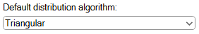 10. Default Distribution Algorithm Option