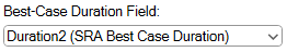 2. Best-Case Duration Field Option
