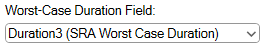 3. Worst-Case Duration Field Option