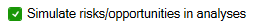 4. Simulate Risk/Opportunities Option