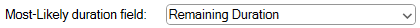8. Most-Likely Duration Field Option