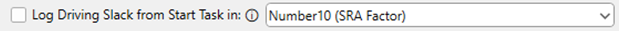 8. Driving Slack 
from Start Field