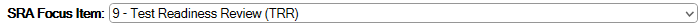 2. SRA Focus Item Selector