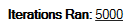 3. Iterations Ran Label
