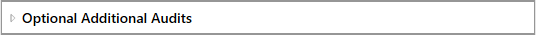 3. Optional Additional Audits section 